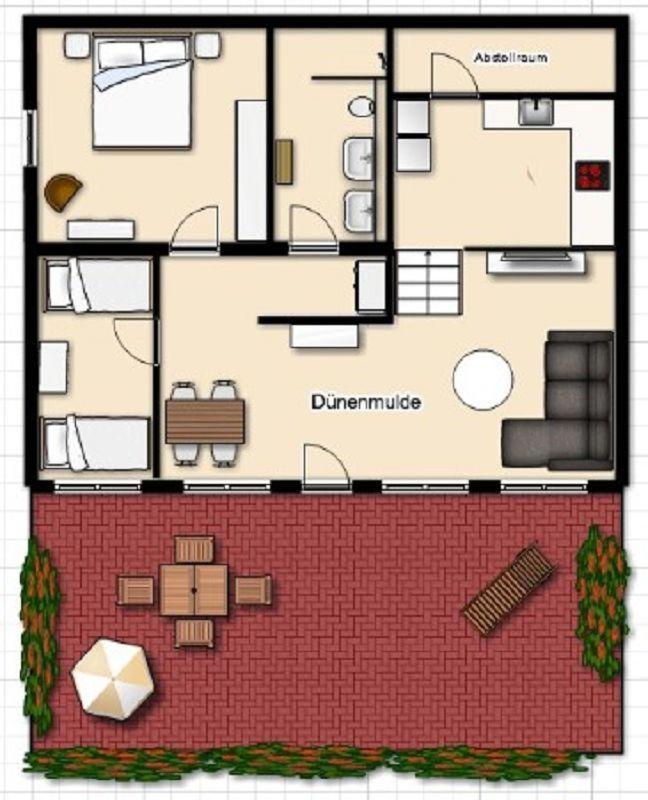 Landhaus Ostduene Ferienwohnung Duenenmulde Juist Buitenkant foto